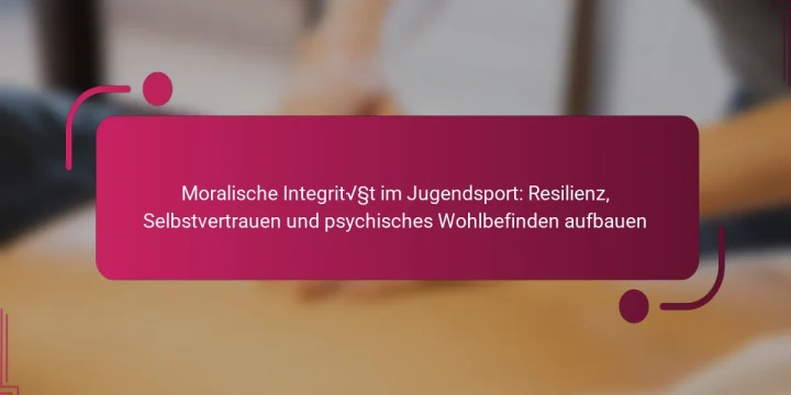 Moralische Integrität im Jugendsport: Resilienz, Selbstvertrauen und psychisches Wohlbefinden aufbauen