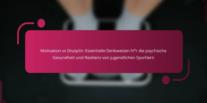 Motivation vs Disziplin: Essentielle Denkweisen für die psychische Gesundheit und Resilienz von jugendlichen Sportlern