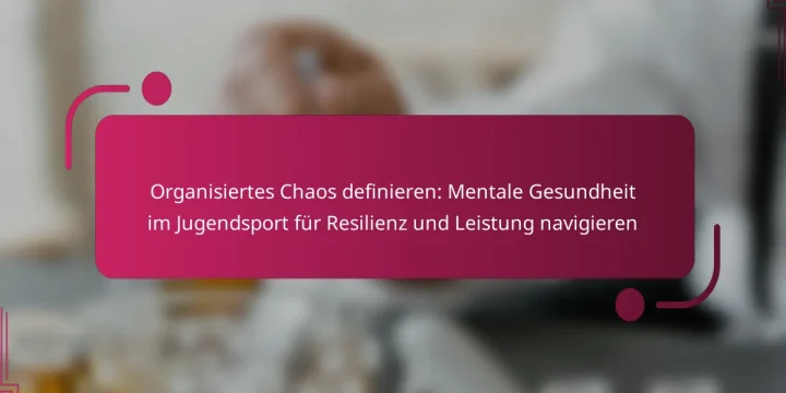 Organisiertes Chaos definieren: Mentale Gesundheit im Jugendsport für Resilienz und Leistung navigieren