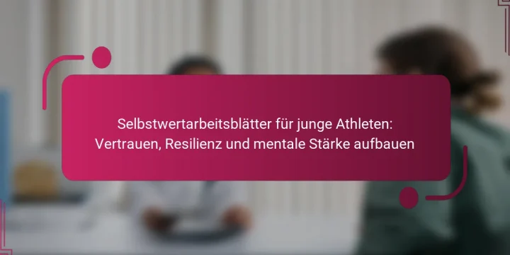 Selbstwertarbeitsblätter für junge Athleten: Vertrauen, Resilienz und mentale Stärke aufbauen